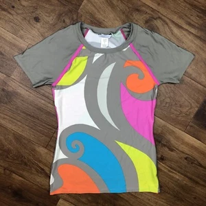 Costume da bagno Trina Turk donna taglia L multicolore pop wave protezione eruzioni cutanee top - Foto 1 di 7