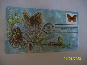 Cubierta del primer día de Doris Gold para el Gran Fritillario de Lentejuelas de 2014. 67/86 - Imagen 1 de 2