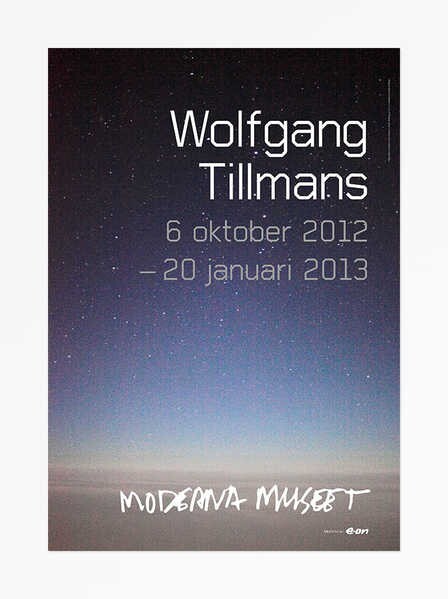 Wolfgang Tillmans / Moderna Museet 2012 Exhibition Original Promo Poster 19x27in