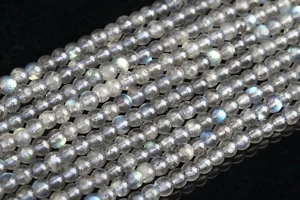 3 mm Original Natürliche Labradorit Perlen Klasse AAA Runde Lose Perlen 15,5" - Bild 1 von 3