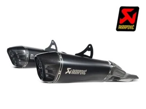 AKRAPOVIC SLIP ON BLACK TITANIUM SILENCER FOR SUZUKI GSX 1300 R HAYABUSA 2021-20 - Picture 1 of 4