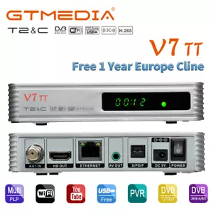 GTMEDIA FHD DVB-T/T2/C Receiver TV Digital Tuner BOX WIFI HDMI USB Mediaplayer - Bild 1 von 11