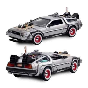 Delorean Time Machine Diecast 1:24 Scale Miniature Toy / Back To The Future 3 - Picture 1 of 10