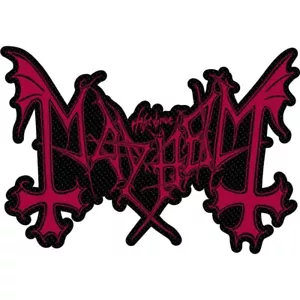 MAYHEM - ""AUSGESCHNITTENES LOGO"" - GEWEBTES NÄHEN AUFNÄHER - OFFIZIELL LIZENZIERT - Bild 1 von 6