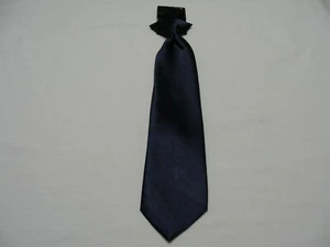 STAGG - Satin Solid - Navy Blue - 14" Size Boys Clip-On Neck Tie! - Picture 1 of 8