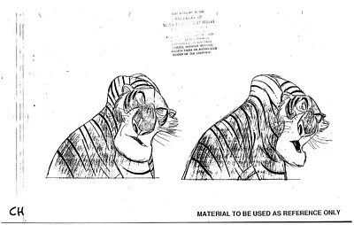 Disney's TALESPIN 1989 Estudio de Producción Copia HERE KHAN Modelo Hoja Guía Página Foto 1 de 4