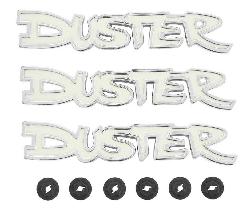 OER Diecast Front Fender/Rear Panel Emblem Set For 1972-1976 Plymouth Duster - Image 1 of 4