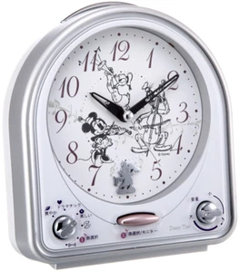 SEIKO Disney Melody Clock FD464S Color Silver Model Dome Shape Classic NEW JAPAN - Picture 1 of 2