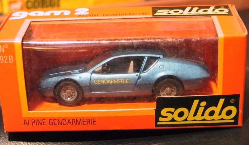 SOLIDO RENAULT ALPINE GENDARMERIE n°92b  MINT IN BOX - Immagine 1 di 1