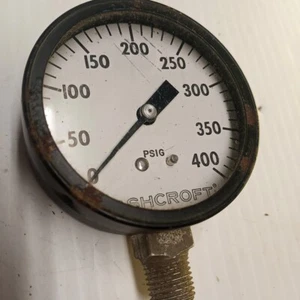 Ashcroft Pressure Gauge - 2.75" Dia., 0-400psi, 0.5"NPT - [Used] Vintage - Picture 1 of 9