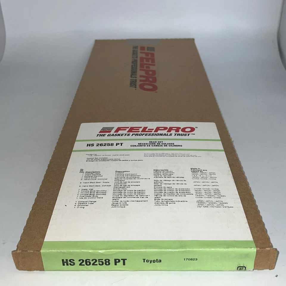 HS 26258 PT Felpro Cylinder Head Gaskets Set for Toyota Yaris Scion xB xA Echo - Image 1 of 4