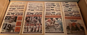 1988 Season Cleveland Browns News/Illustrated Newspaper Lot of 24 / 24 Posters - Picture 1 of 24