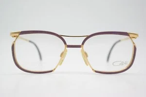 Vintage Brille Cazal 243 Gold Violett Oval Brillengestell eyeglasses - Picture 1 of 6