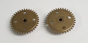 GILBERT ERECTOR 'CJ' 4-HOLE, 36-TOOTH GEAR, 3/8" HUB, 1955-1962 (PAIR) - Picture 1 of 2