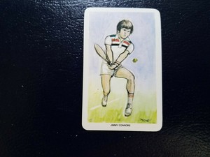 Jimmy Connors Tennis 1979 Our Heroes Flik-Cards World of Sport Venorlandus LTD