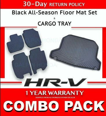 Juego de alfombrillas y bandeja de carga OEM Honda HR-V para todas las estaciones 2016-2022 Foto 1 de 4