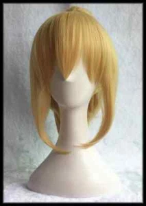 Cosplay Fate Stay Night Saber Wig Ponytail Light Gold/blonde wig cap Anime - Picture 1 of 10