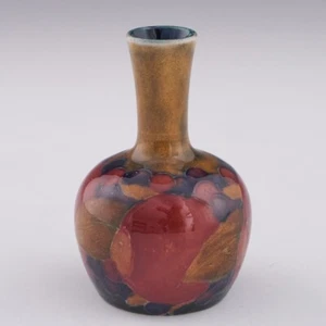 Moorcroft Pottery Miniature Vase Pomegranate Pattern c1920 - Picture 1 of 9