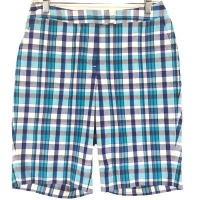 Pantalones Cortos Jones New York Petite Para Mujer 6P (29x10) Azul Púrpura Blanco 4 Bolsillos Nuevos Sin Etiquetas Foto 1 de 4