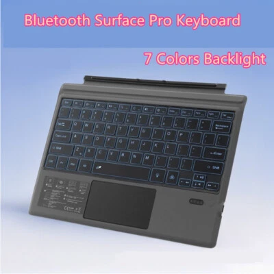 Für Surface Pro 4 5 6 7 Tastatur Bluetooth Magnet Schwarz US Type Cover - Bild 1 von 4