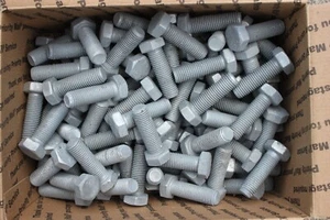 M16 - 2,0 x 50 mm Stahl Sechskantschraube grob DIN 933 Güte 8 Befestigung 100 Stück - Bild 1 von 3