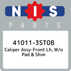 41011-3St0b Nissan Caliper Assy-Front Lh, W/O Pad & Shim 410113St0b, New Genuine