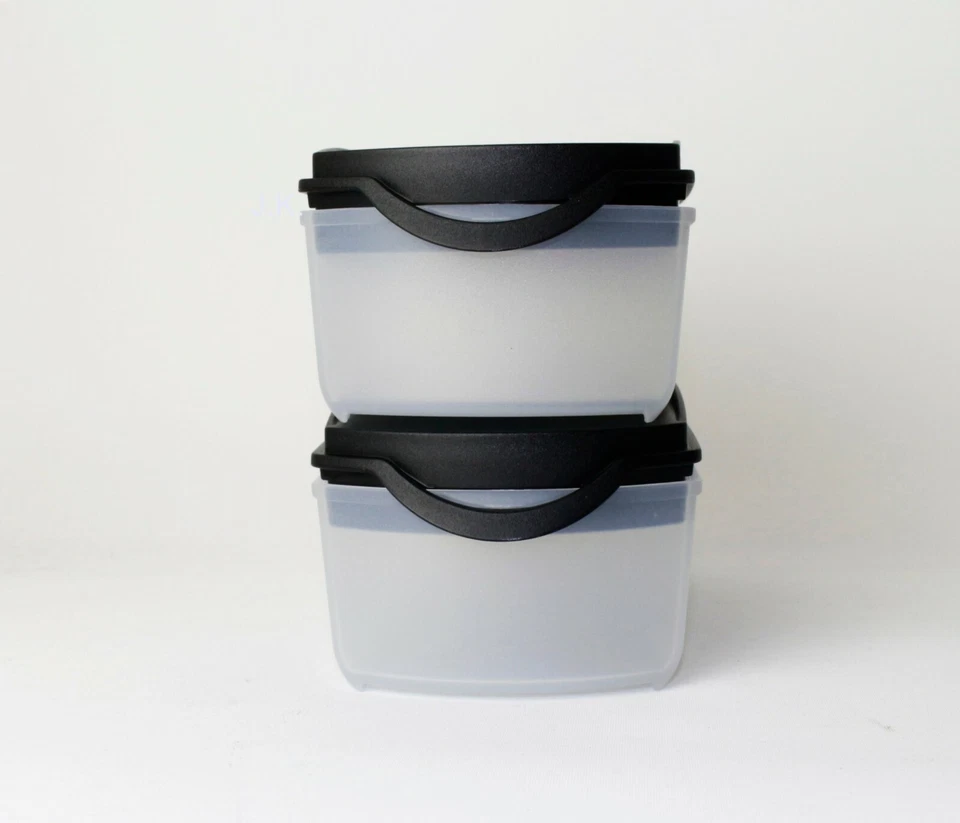 TUPPERWARE Eidgenosse Plus 2x 350ml Schwarz Trockenlagerung - Bild 1 von 1