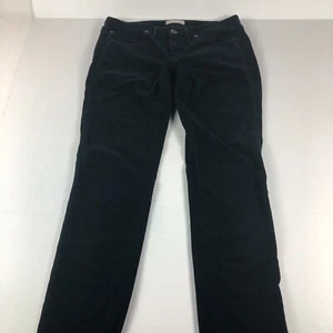 Madewell Jeans Women's 27 x 32 Skinny Fit Low Rise Black Corduroy Stretch Denim - Picture 1 of 15