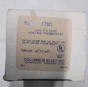 Columbus Electric ET5S1  Line Voltage Thermostat - Picture 1 of 1