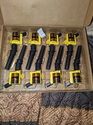 Bobinas de ignição Bravex TYK-Y1008-8H-BX preto amarelo bota reta para Ford pacote com 8 - Imagem 1 de 2