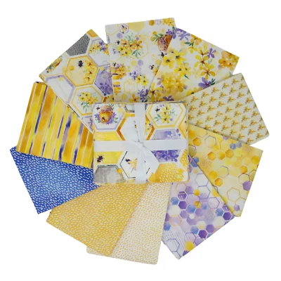 Camelot Fabrics - Welcome to Our Hive Collection -  10 fat quarters quilt fabric - Image 1 of 2