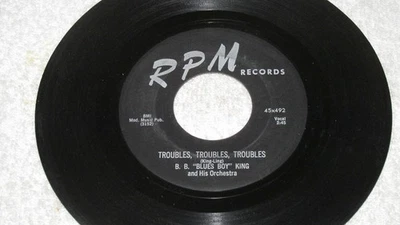 B.B. King - Troubles, Troubles, Troubles - об/мин - Chicago & Memphis Blues -СЛУШАЙТЕ - Изображение 1 из 2