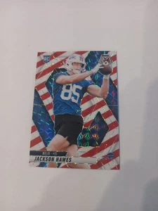 2025 Panini Mosaic Jackson Hawes (RC) Red & White Stripe # 334 Buffalo Bills - Picture 1 of 10