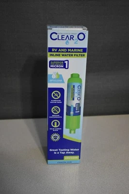 Clear2O CRV2006 1 Micron RV and Marine Inline Water Filter - Image 1 of 4