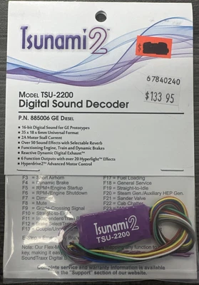 Soundtraxx #885006 Tsunami 2 Model TSU-2200 Digital Sound Decoder - GE Diesels - Image 1 of 3