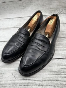 Zapatos de vestir Alden 681 para hombre talla 12 B/D negros piel de becerro correa completa Nueva Inglaterra - Imagen 1 de 9