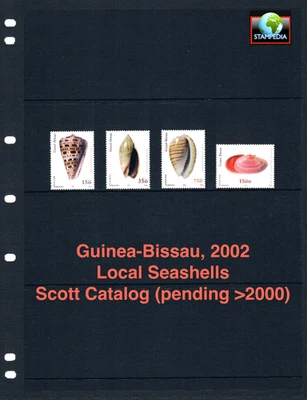 $6.50 Scott Value  est. - 2002 GUINEA-BISSAU Seashells Shells CV MNH NH UMM - image 1 of 4