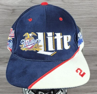 De colección Chase Authentics Rusty Wallace #2 Miller Lite Sombrero Gorra Snap Back NASCAR  Foto 1 de 4