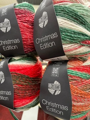 Lana Grossa Christmas Edition, Schurwolle/PA/PE, 100g ca. 350m, versch.Farben - Bild 1 von 3