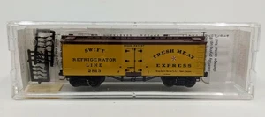 Micro-Trains 05800010 N Linea Frigorifero Swift 36' Reefer Foderato in Legno #2813 - Foto 1 di 2