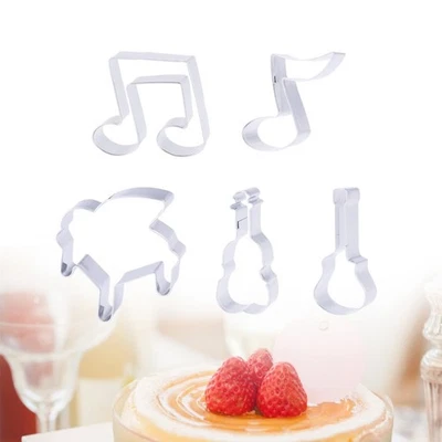  5 Pcs Schokolade Formen Förmchen Backen Edelstahl -Keksschneider - Bild 1 von 4