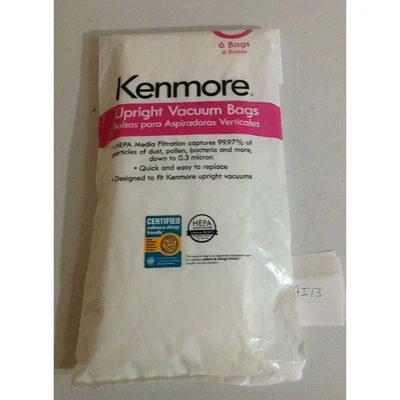 Type O Hepa Filtration CLOTH Vacuum BAGS Upright Vacs Genuine 4 Pack KENMORE OB - Image 1 of 4