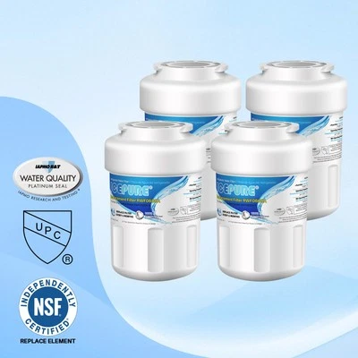 ICEPURE Replacement For GE MWF SmartWater MWFP GWF Fridge Water Filter 4 PACK - Image 1 of 4