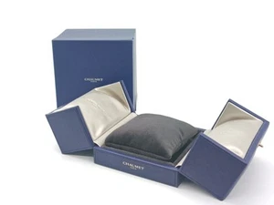 Chaumet Genuine Bracelet Jewelry case empty Box Blue From Japan Excellent+++ - Picture 1 of 21