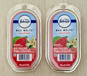 Febreze Wax Melts (2 Packs) Guava & Vanilla - 6 Cubes In Each - Summer Scent - Picture 1 of 2