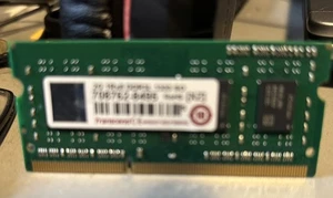 2GB  DDR3L 1333 SO-DIMM PC3L 1Rx8  PC Laptop Ram Transcend - Picture 1 of 2