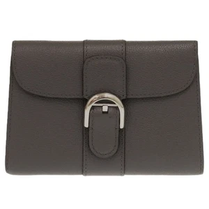 DELVAUX AB0493 BrillonTri-fold wallet gray Calf Leather - Picture 1 of 10