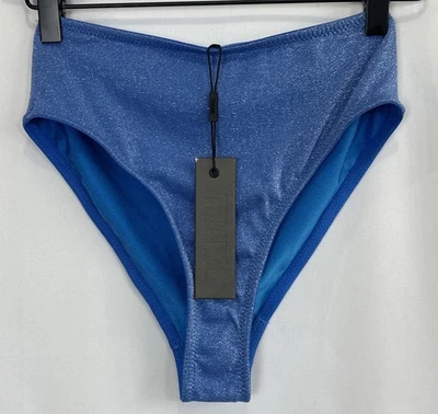 Parte inferior de bikini Triangl para mujer talla L azul brillante con bolso pierna alta descarada nueva con etiquetas Foto 1 de 4