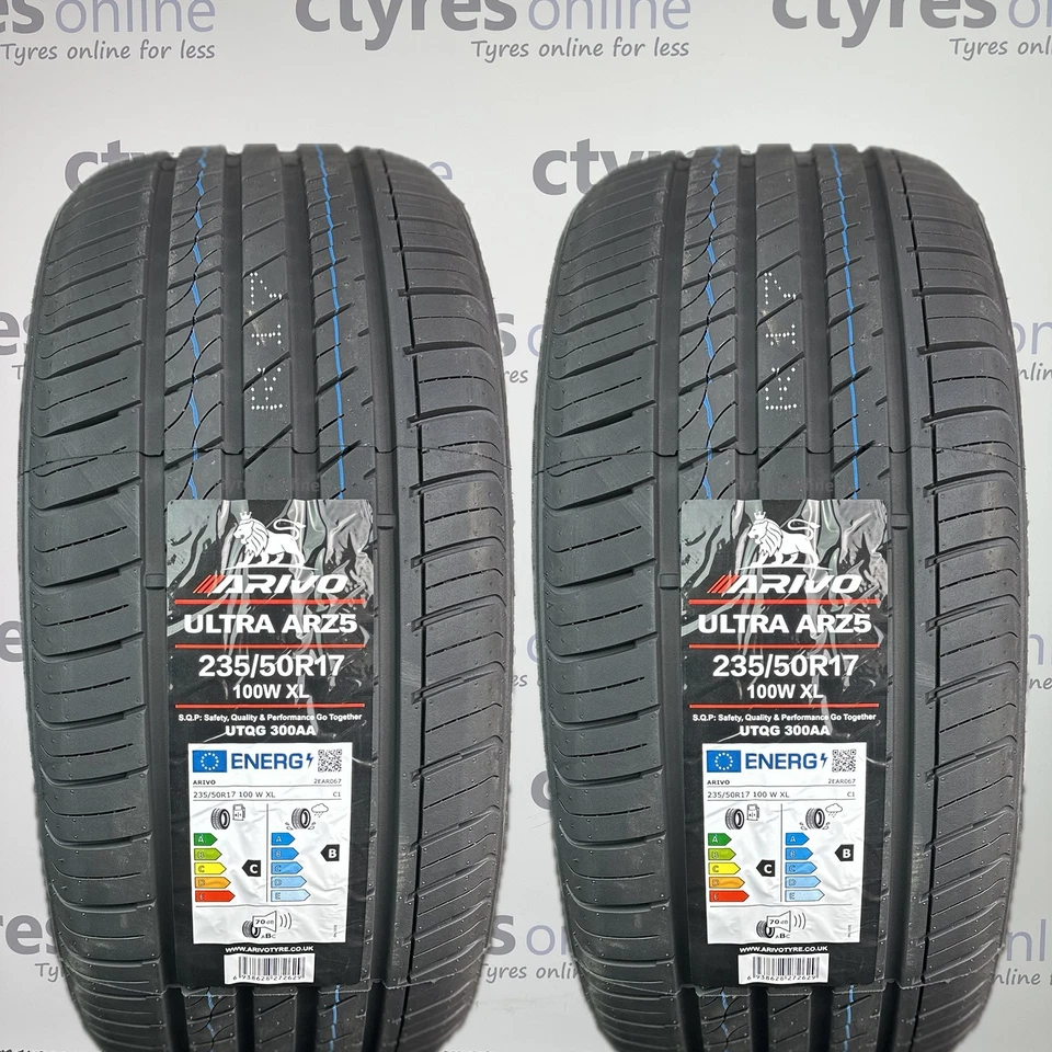 2X New 235 50 17 Arivo Ultra 100W XL 235/50R17 *C/B RATED* (2 TYRES) - Image 1 of 3