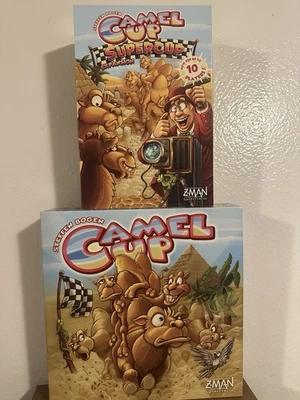 Camel Up Board Game + Supercup Expansion (Z-Man Games 2014 Steffen Bogen) - Image 1 of 4